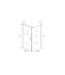 Douchecabine Azura 90x90x190cm Helderglas nano-coating anti-kalk 6mm Veiligheidsglas