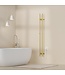 Elektrische Staaf Handdoekradiator Rod Geborsteld Goud Dubbel 120 Watt