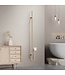 Elektrische Staaf Handdoekradiator Rod Geborsteld Goud Dubbel 120 Watt