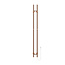 BELRAD Elektrische Staaf Handdoekradiator Rod Geborsteld Koper Dubbel 120 Watt