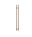 Elektrische Staaf Handdoekradiator Rod Geborsteld Koper Dubbel 120 Watt