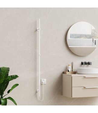 BELRAD Elektrische Staaf Handdoekradiator Rod Wit Enkel 60 Watt