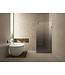 Douchewand 90cm Wiesbaden Less⎢Mat Zwart⎢8mm Spiegel naar Rookglas - 20.3166