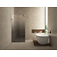Wiesbaden Douchewand 120cm Wiesbaden Less⎢Mat Zwart⎢8mm Spiegel naar Rookglas - 20.3180