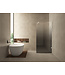 Douchewand 100cm Wiesbaden Less⎢Mat Wit⎢8mm Spiegel naar Rookglas - 20.3174