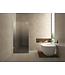 Douchewand 100cm Wiesbaden Less⎢Mat Wit⎢8mm Spiegel naar Rookglas - 20.3174