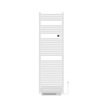Elektrische Handdoekradiator Dahlia Wit 184x54cm 2000 Watt met blower - Programmeerbaar