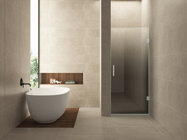 Douchedeur Less Chroom 90x200cm Spiegelrook naar helder Glas – Antikalk – Links / Rechts