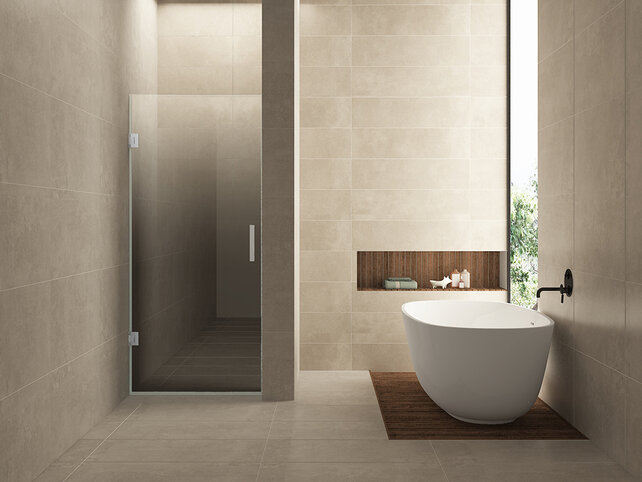 Douchedeur Less Chroom 90x200cm Spiegelrook naar helder Glas – Antikalk – Links / Rechts