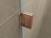 Douchedeur Less Geborsteld Brons Koper 90x200cm Spiegelrook naar helder Glas – Antikalk – Links / Rechts Douchedeur Less Geborsteld Brons Koper 90x200cm Spiegelrook naar helder Glas – Antikalk – Links / Rechts