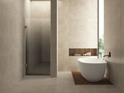 Douchedeur Less Geborsteld Brons Koper 80x200cm Spiegelrook naar helder Glas – Antikalk – Links / Rechts