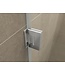 Douchedeur Less Geborsteld staal 80x200cm Spiegelrook naar helder Glas – Antikalk – Links / Rechts
