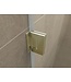 Douchedeur Less Geborsteld Messing 80x200cm Spiegelrook naar helder Glas – Antikalk – Links / Rechts