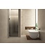 Douchedeur Less Gunmetal 80x200cm Spiegelrook naar helder Glas – Antikalk – Links / Rechts