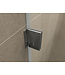 Douchedeur Less Gunmetal 80x200cm Spiegelrook naar helder Glas – Antikalk – Links / Rechts