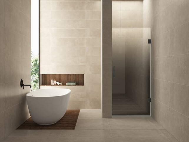 Douchedeur Less Gunmetal 80x200cm Spiegelrook naar helder Glas – Antikalk – Links / Rechts