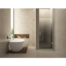 Douchedeur Less Chroom 80x200cm Spiegelrook naar helder Glas – Antikalk – Links / Rechts