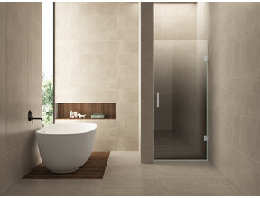 Douchedeur Less Chroom 80x200cm Spiegelrook naar helder Glas – Antikalk – Links / Rechts