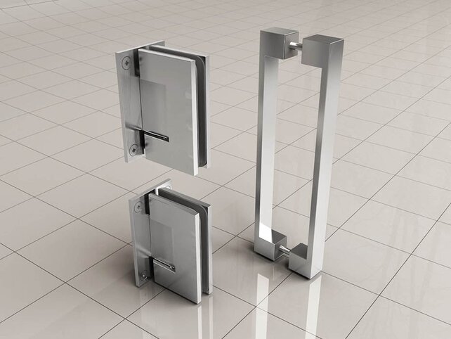 Douchedeur Less Chroom 70x200cm Spiegelrook naar helder Glas – Antikalk – Links / Rechts