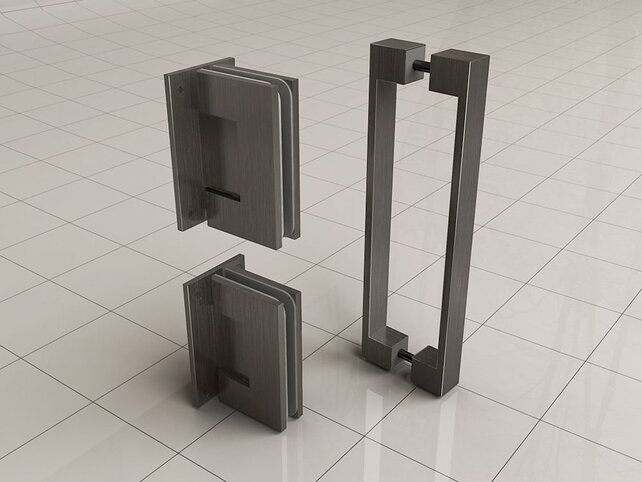 Douchedeur Less Gunmetal 70x200cm Spiegelrook naar helder Glas – Antikalk – Links / Rechts Douchedeur Less Gunmetal 70x200cm Spiegelrook naar helder Glas – Antikalk – Links / Rechts