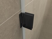 Douchedeur Less Mat Zwart 70x200cm Spiegelrook naar helder Glas – Antikalk – Links / Rechts Douchedeur Less Mat Zwart 70x200cm Spiegelrook naar helder Glas – Antikalk – Links / Rechts