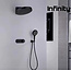 Inbouw Regendouche Infinity Rainshower 32cm Mat Zwart Compleet - Klik-pro met digitale display