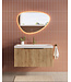 Wastafelonderkast Wiesbaden Ribbella 80cm⎢Naturel eik⎢1 lade - 1 uitsparing - 38.3530