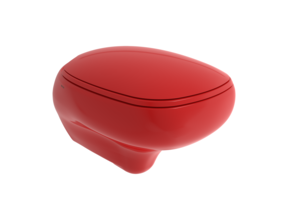 Hangend toilet Bocchi Fenice Glans Rood Randloos ( excl. ) Toiletbril