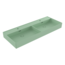 BOCCHI Wastafel Milano Mat Mint Groen 120x46x12cm Dubbele wasbak - met kraangat en overloop