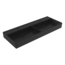 BOCCHI Wastafel Milano Mat Zwart 120x46x12cm Dubbele wasbak - met kraangat en overloop