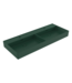 Wastafel Milano Mat Groen 120x46x12cm Dubbele wasbak- met kraangat en overloop
