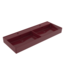 BOCCHI Wastafel Milano Glans Bordeaux Rood 120x46x12cm Dubbele wasbak - met kraangat en overloop