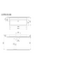 Wastafel Milano Mat Petrol Blue 100x46x12cm - met kraangat en overloop