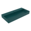 BOCCHI Wastafel Milano Mat Petrol Blue 100x46x12cm - met kraangat en overloop