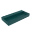 Wastafel Milano Mat Petrol Blue 100x46x12cm - met kraangat en overloop