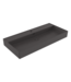 Wastafel Milano Mat Antraciet 100x46x12cm - met kraangat en overloop