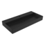 BOCCHI Wastafel Milano Mat Zwart 100x46x12cm - met kraangat en overloop