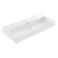 BOCCHI Wastafel Milano Mat Wit 100x46x12cm - met kraangat en overloop