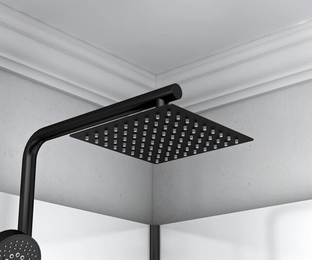 Complete Douchecabine Marani 90x90x225cm Mat Zwart met Rookglas Complete Douchecabine Marani 90x90x225cm Mat Zwart met Rookglas