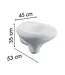 Hangend toilet Vitra Istanbul Wit met bidet Randloos ( excl. ) Toiletbril
