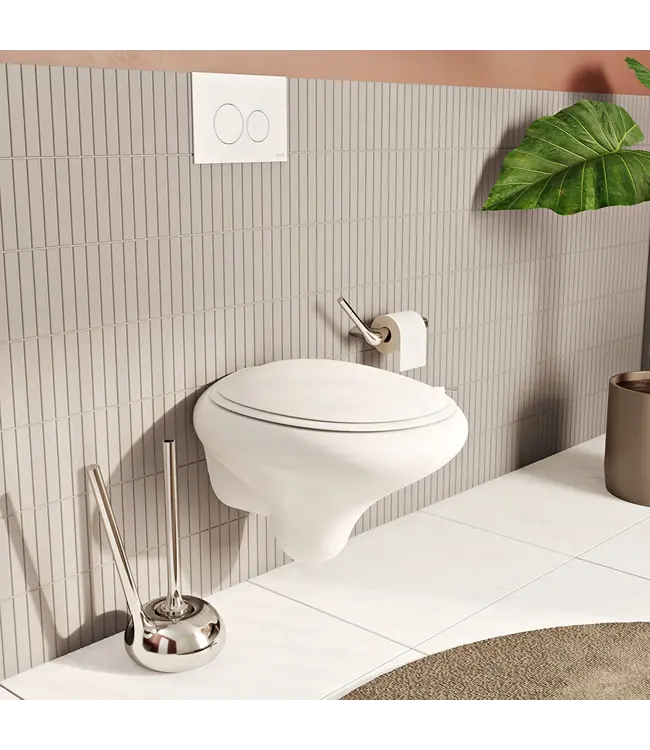 Hangend toilet Vitra Istanbul Wit met bidet Randloos ( excl. ) Toiletbril