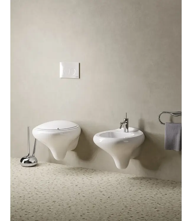 Hangend toilet Vitra Istanbul Wit met bidet Randloos ( excl. ) Toiletbril