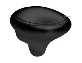 Hangend toilet Vitra Istanbul Glans Zwart met bidet Randloos ( Excl. ) Toiletbril