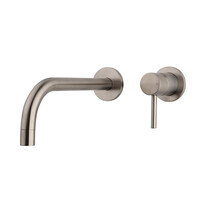 Inbouw wastafelkraan Slim Cold-Start Afbouwdeel Geborsteld Staal - 29.7164