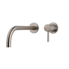 Inbouw wastafelkraan Slim Cold-Start Afbouwdeel Geborsteld Staal - 29.7164