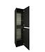 Kolomkast Marmaris Mat Zwart 160cm 2-delig deur - 32.3660