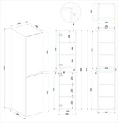 Kolomkast Vision Glans Wit 160cm 2-delig deur - 38.3930