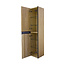 Wiesbaden Kolomkast Lotus naturel eik/mat zwart - 160cm 2-delig deur - 38.3933