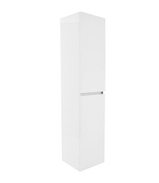 Wiesbaden Kolomkast Vision Glans Wit160cm 2-delig deur - 38.3930