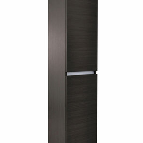 Kolomkast Vision houtnerf grijs 160cm 2-delig deur - 38.3931